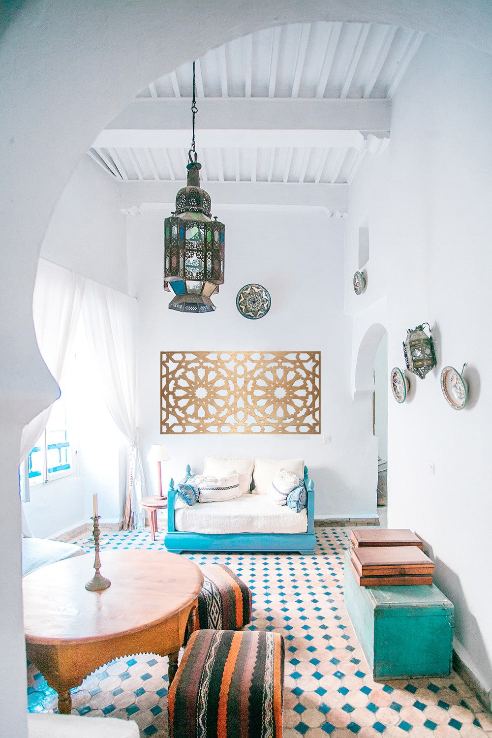 Cabecero de Cama Alhambra - 160 x 80 x 1 cm - Celosía Madera