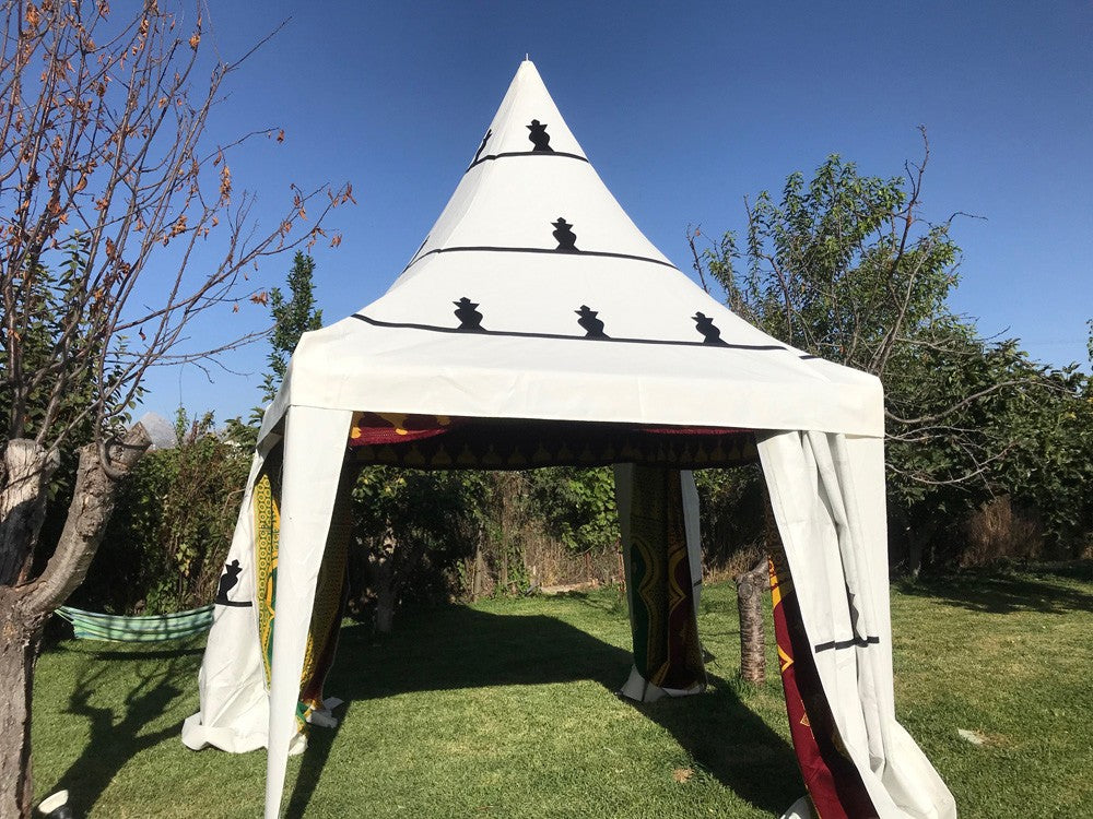 Jaima Arabe Carpa 3 x 3 m - PVC Estructura - Fiestas Decoraciones Arabes