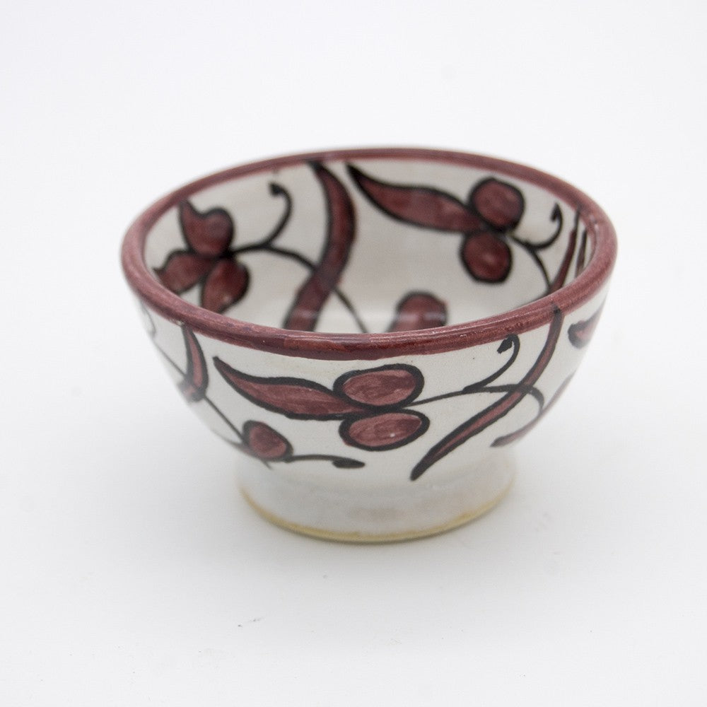 Cuenco Cerámica Artesano - Diseño Floral - Modelo Ashar
