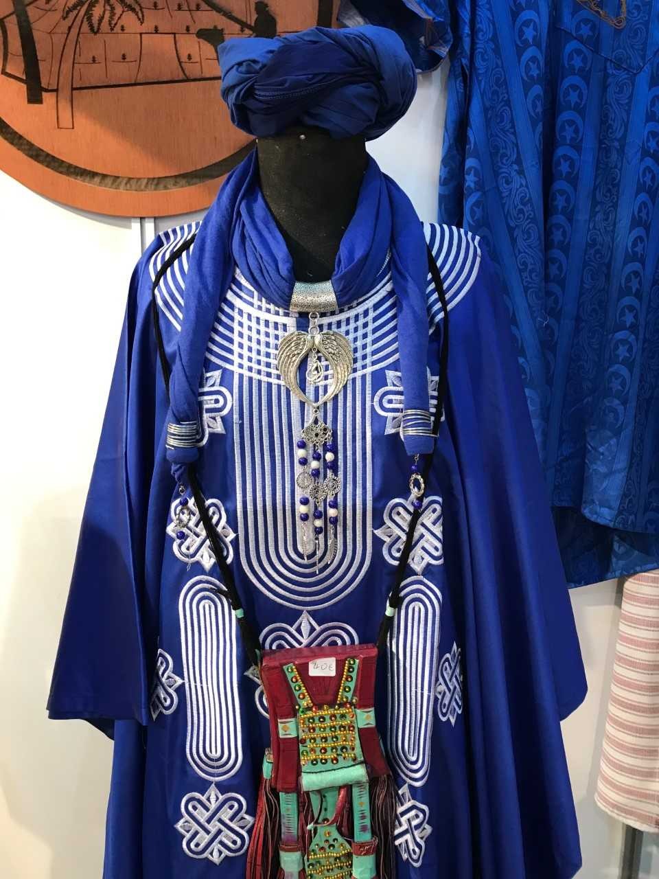 Traje Africano Completo - Modelo Kano - Estilo Boubou Diseño Etnico