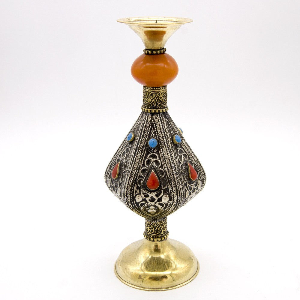 Portavelas Alpaca y Resinas - Modelo Tulibán