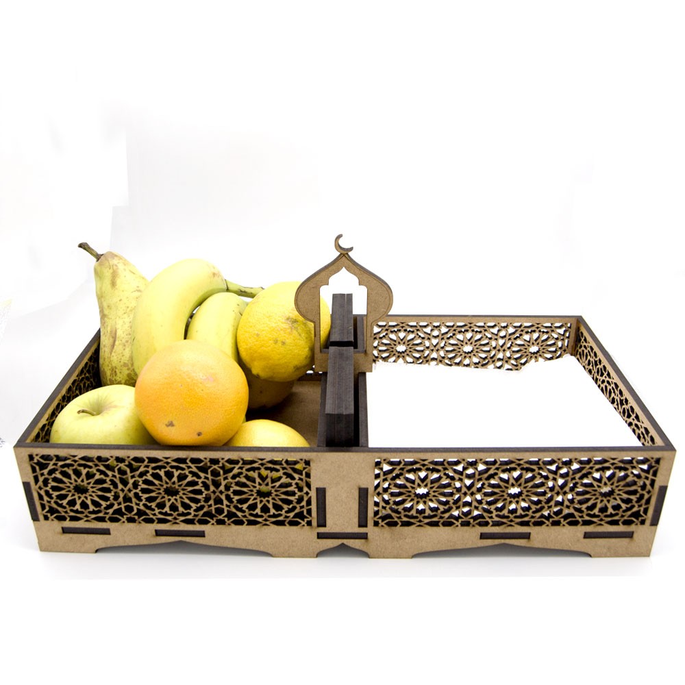 Servilletero - Posavasos - Frutero - Diseño Alhambra - 37 x 18 cm