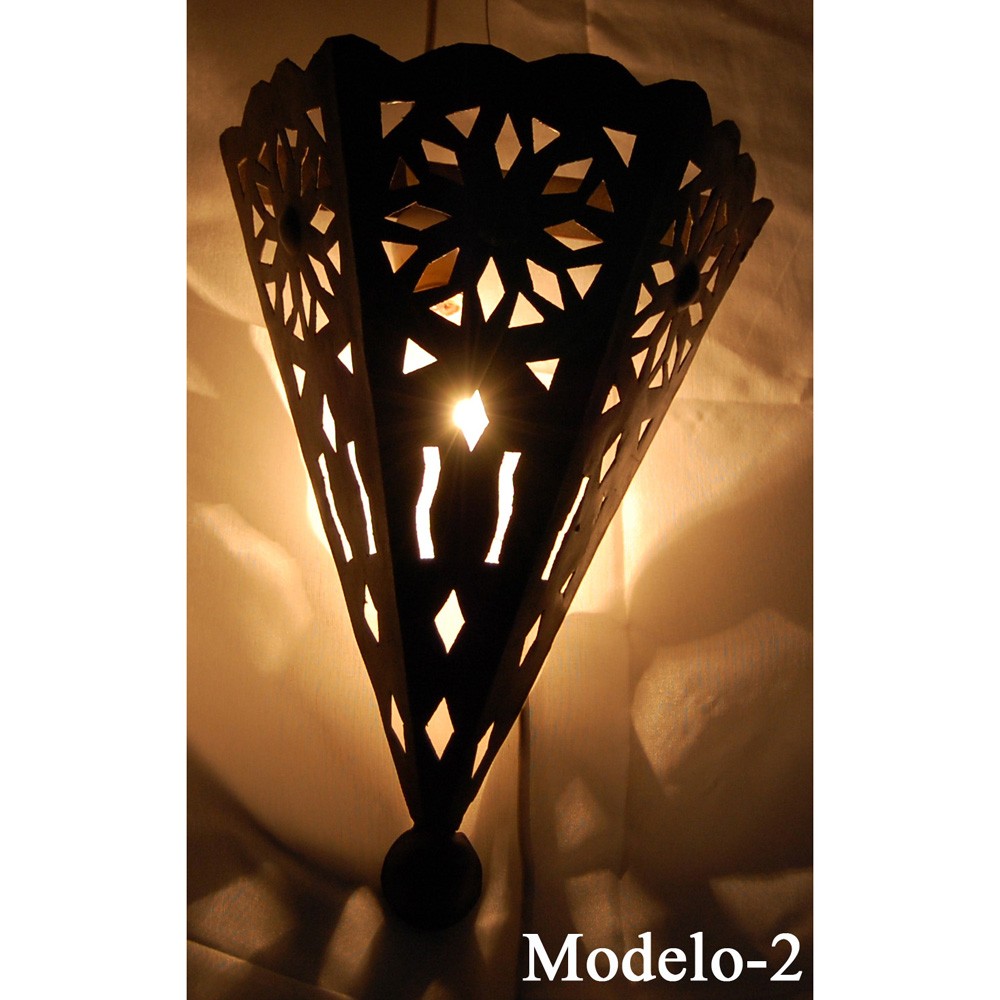 Aplique Cono Flor de Hierro Calado Plano - 2 Modelos