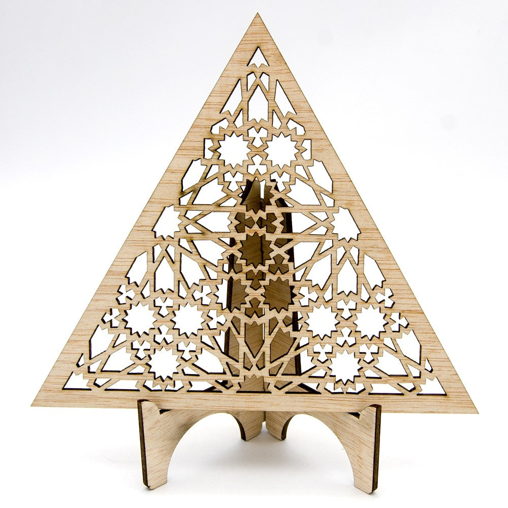 Celosía Árabe Triangular - Madera Laminada - Diseño Muzalaz
