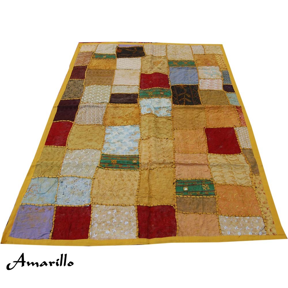 Tapete Pathwork - 145 x 95 cm - Artesanal - Varios Colores