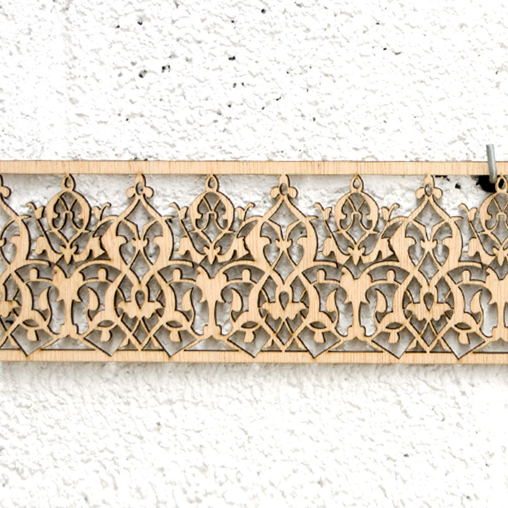 Celosía Árabe Madera 10x50cm - Diseños Geométricos - Corte por Laser - Modelo Labilab