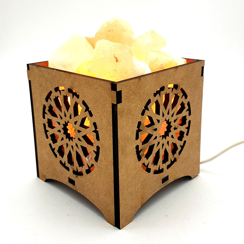 Lámpara sal del Himalaya Decoración Árabe - Modelo MILHUN