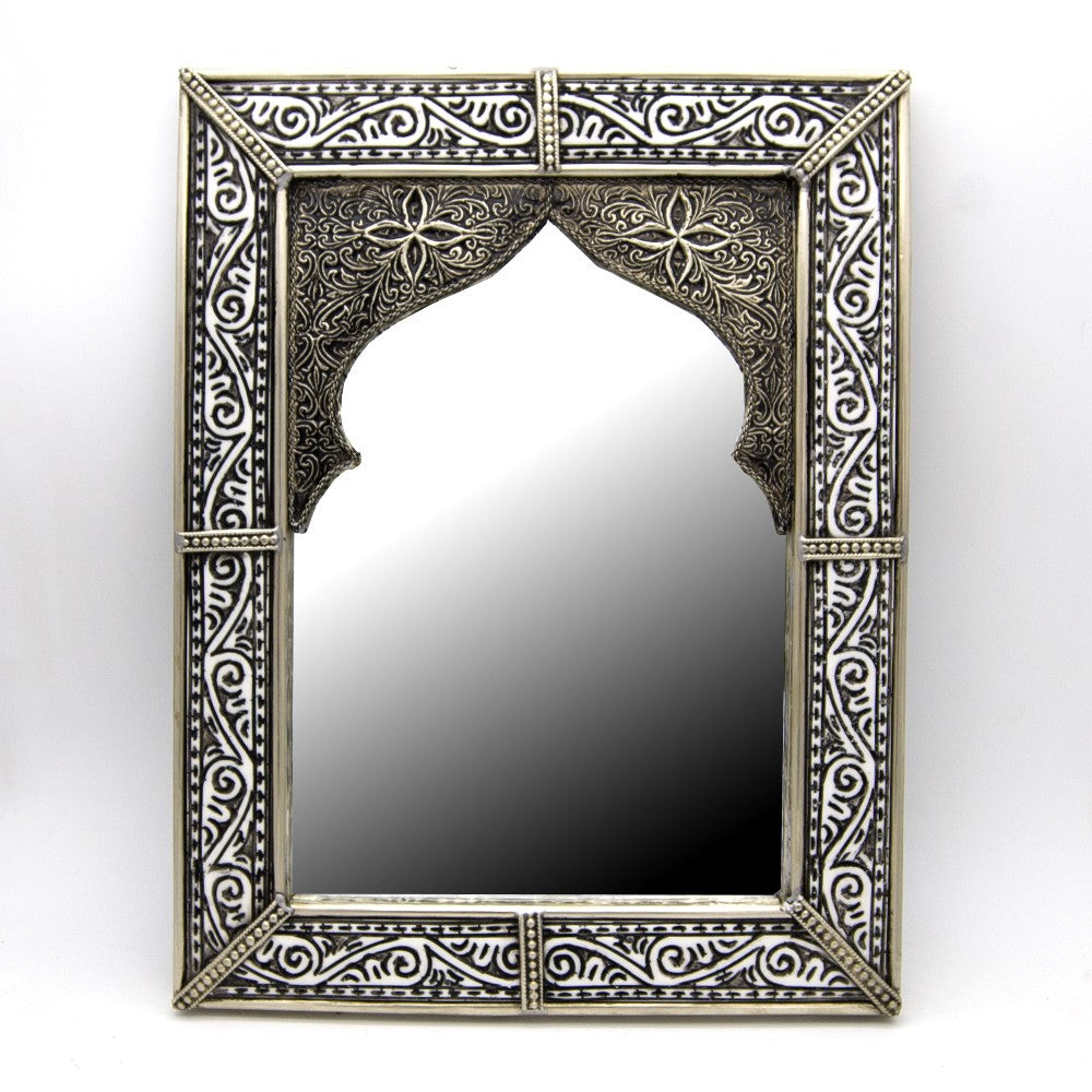 Espejo Decoración Árabe - Alpaca Tallada - Modelo Bab Zaharatun