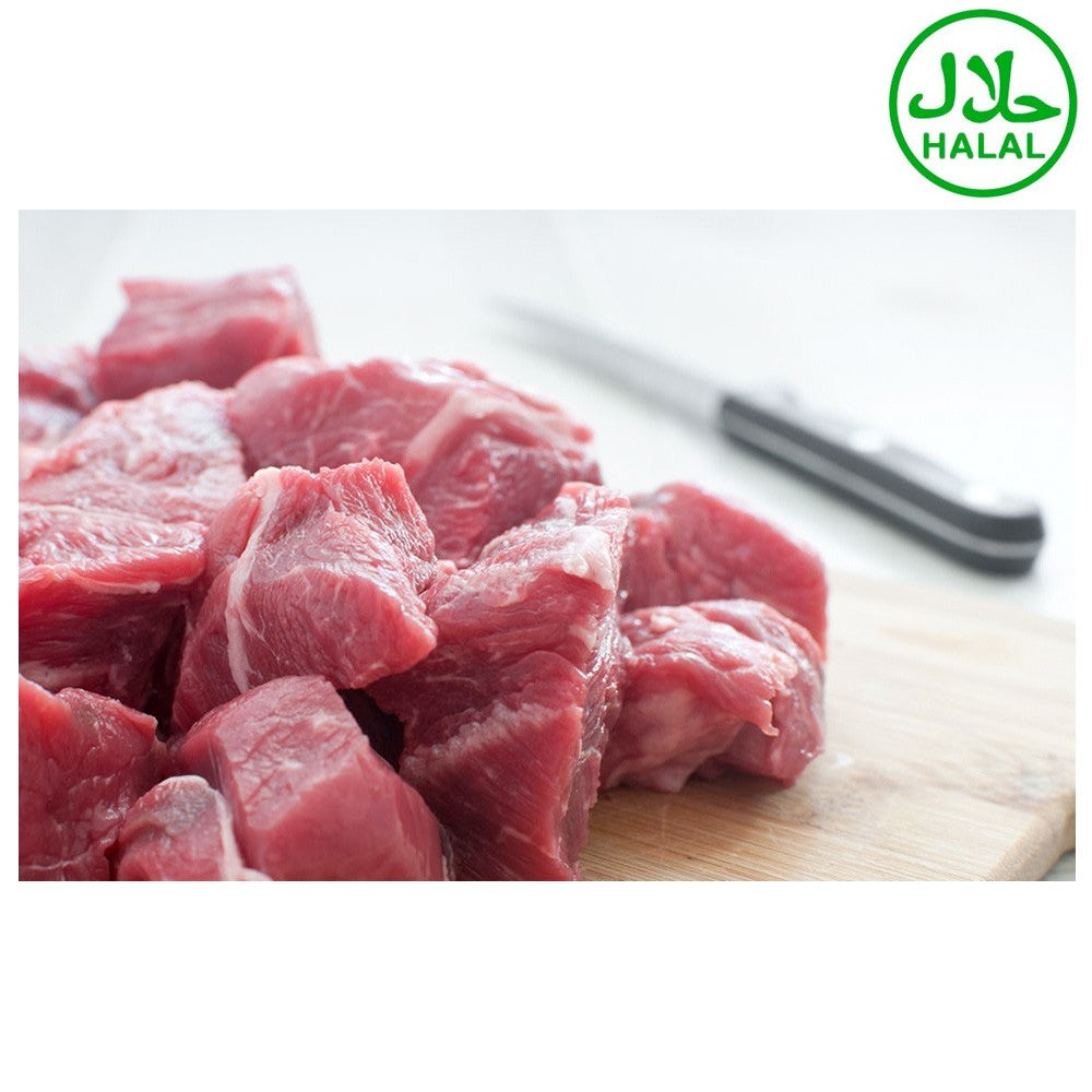 Carne de Ternera para Guiso sin hueso troceada - HALAL Y FRESCA - 1Kg