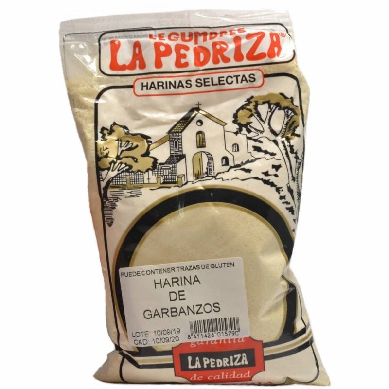 HARINA DE GARBANZOS -FRITOS - SIN GLUTEN -  LA PEDRIZA - 400 GRS