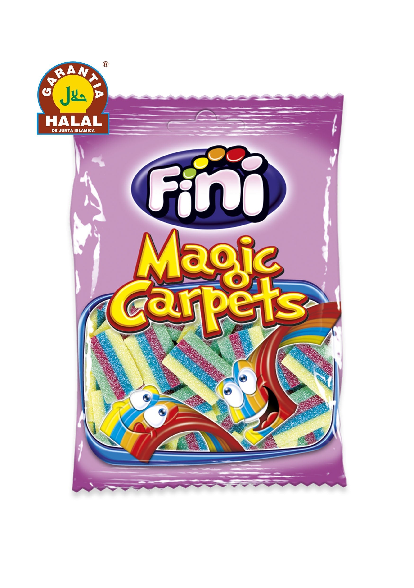 Alfombras Mágicas - Golosinas Halal - Sin Gluten y 0% Grasa - Fini - 90 gr