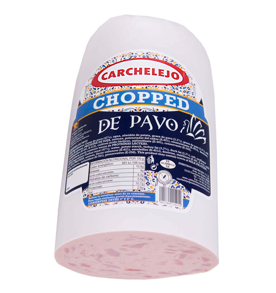 Chopped de Pavo Halal - Pieza Entera - Carchelejo 3 kg +/-