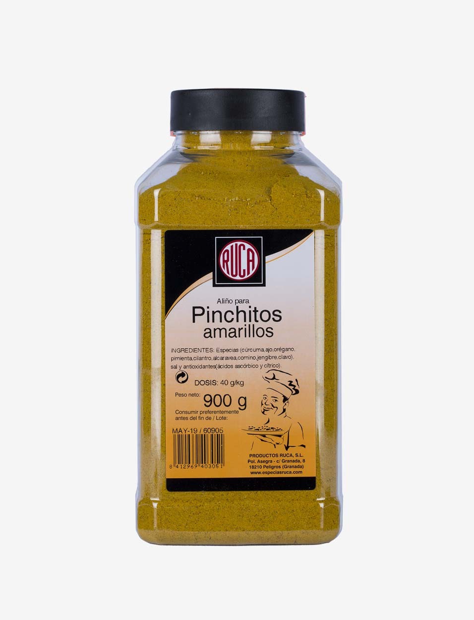Aliño Especias Pinchito Moruno Amarillo - Selección Especias Oriente - Ruca - 900gr