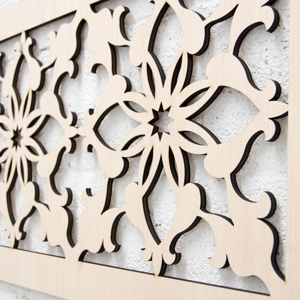 Celosia Madera - Corte Láser - Diseño Medieval - 120x 50 cm