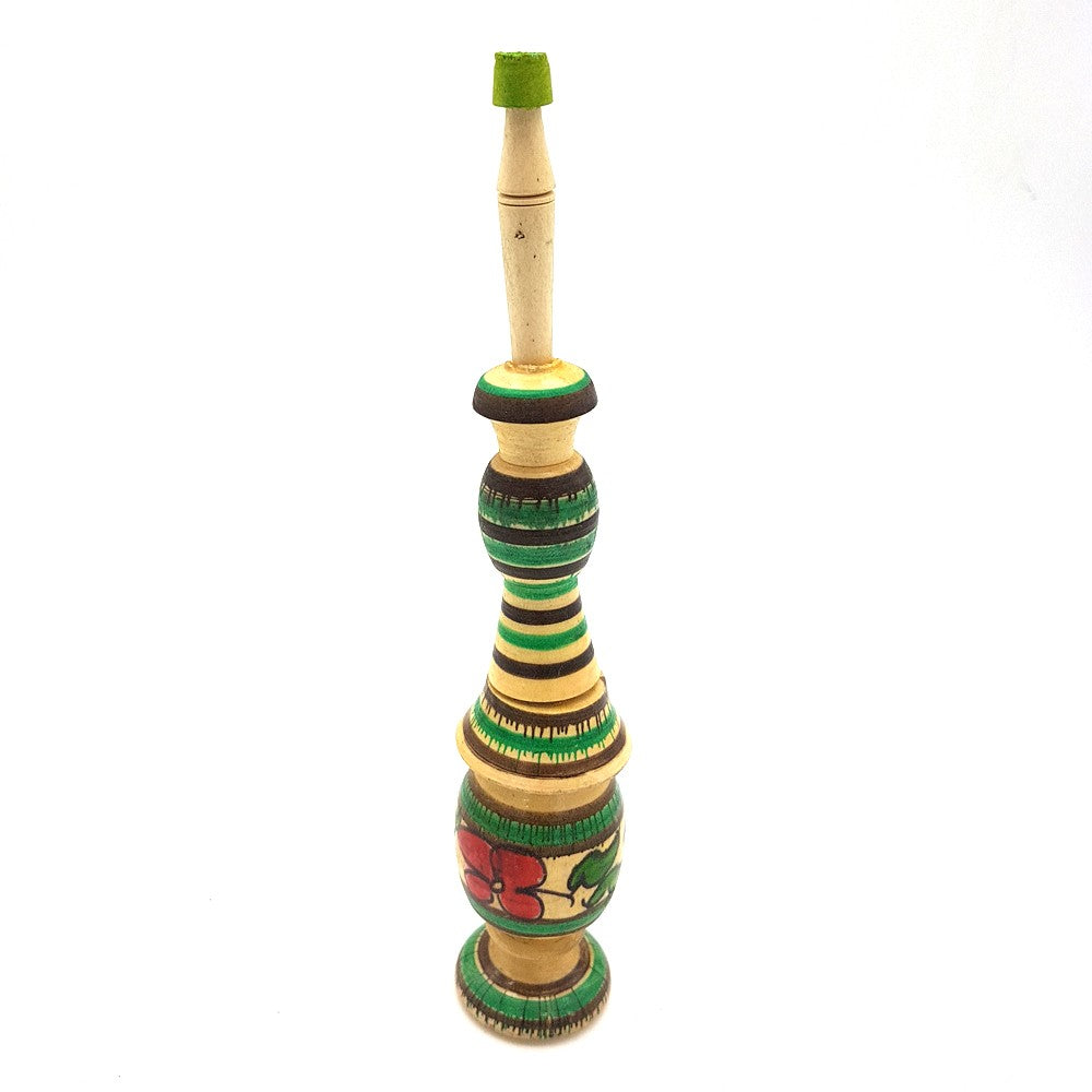 Porta Colirio Kohl kuhul Floral - Madera - Recipiente Khol Marroquí