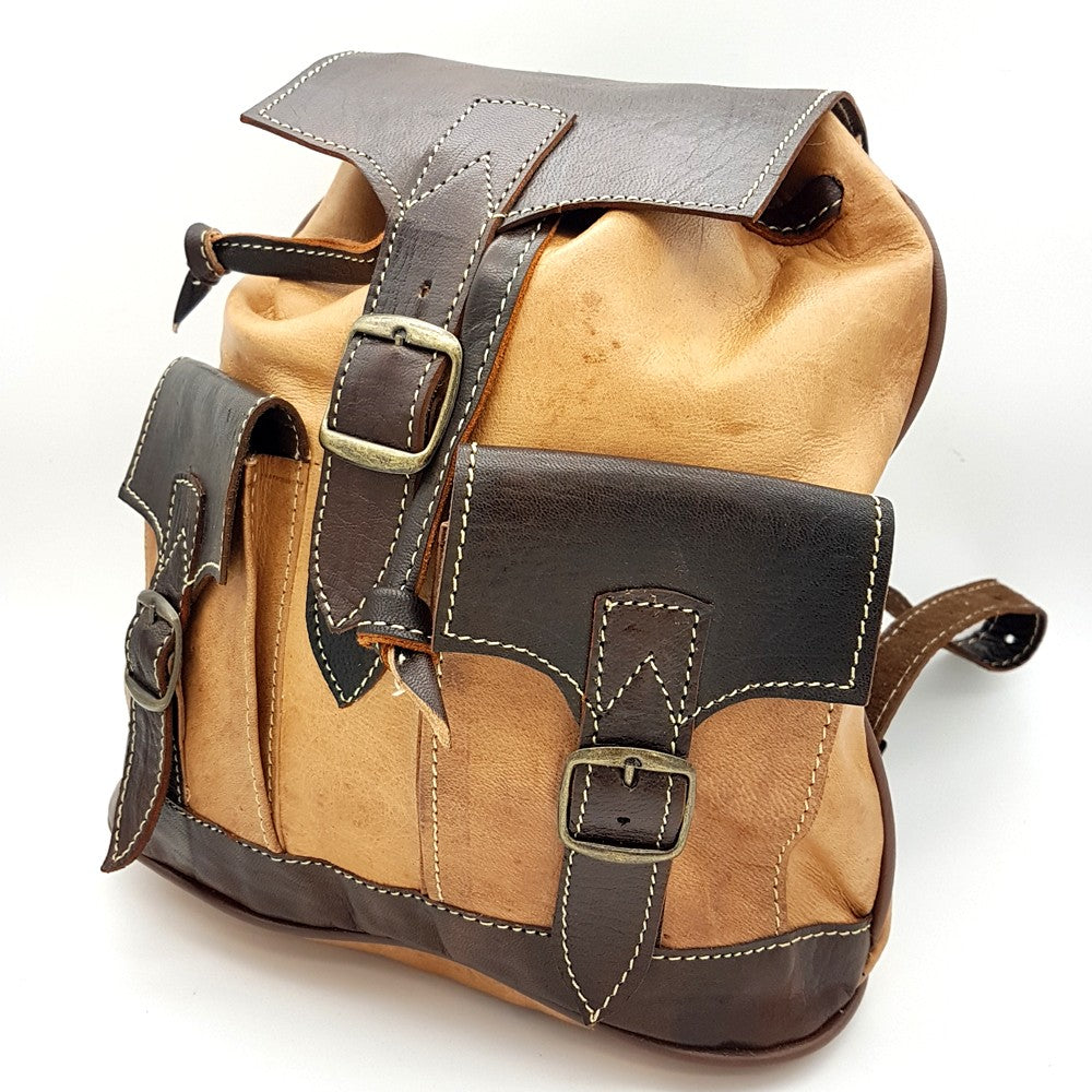 Mochila Cuero 100% - Marroquineria - Modelo Aans