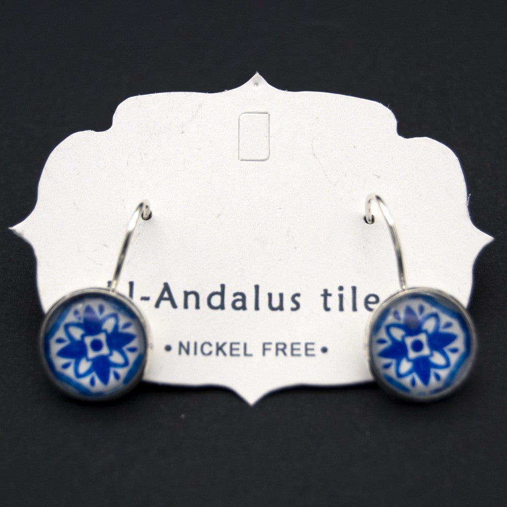 Pendientes Botón - Inspirados en la Alhambra - Al-Andalus Tiles - Modelo zahra