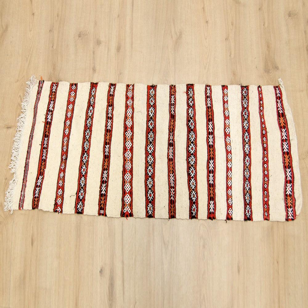 Tapiz Bereber - Estilo Vintage - Pieza Única - 135 x 70 cm