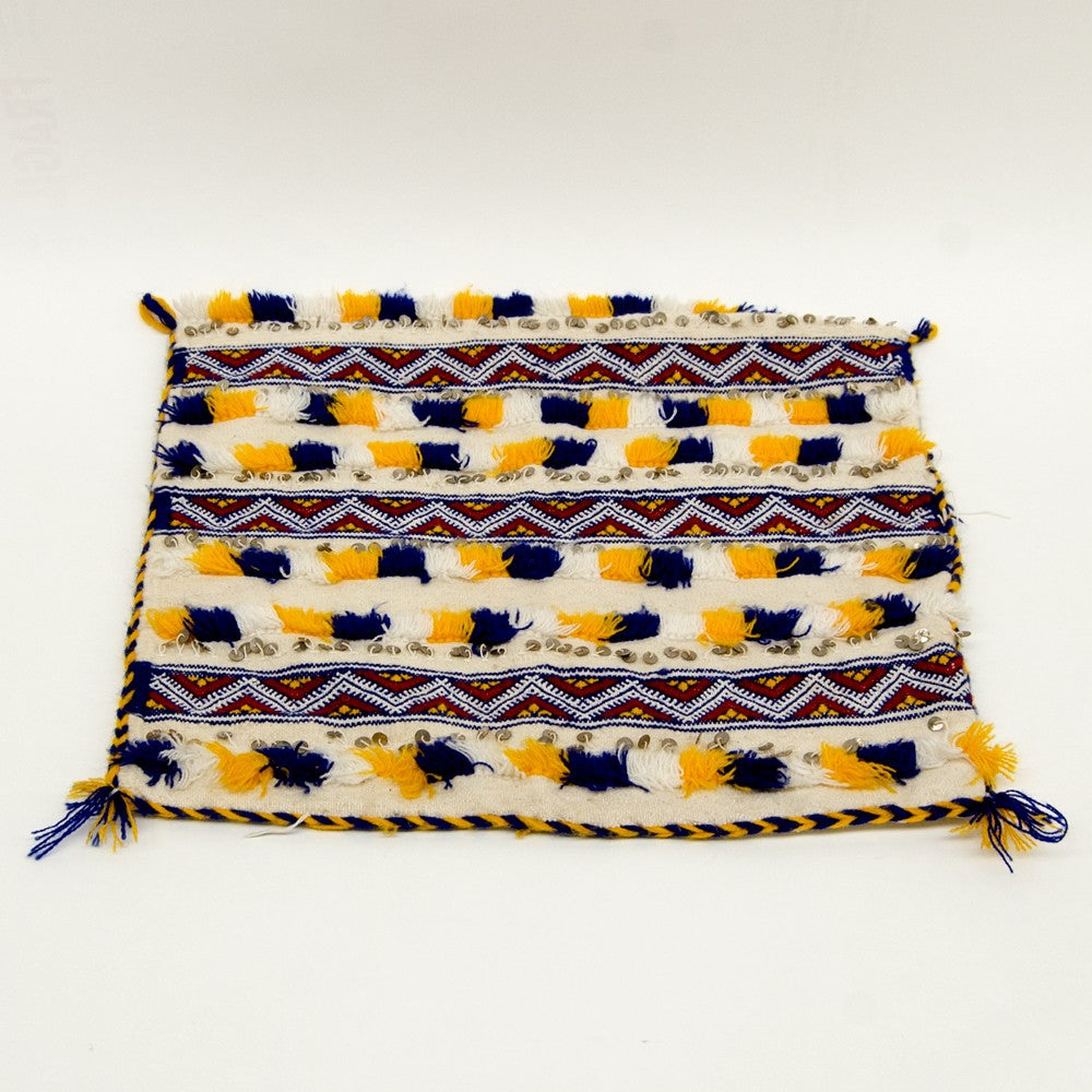 Funda Cojín Bereber - Estilo Vintage - 40cm x 46cm - Multicolor-Fondo Blanco