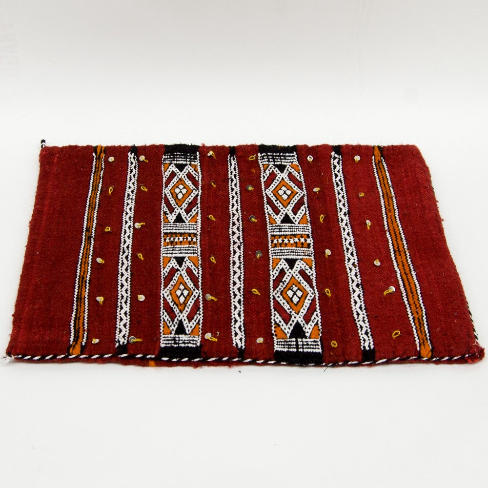 Funda Cojín Bereber - Estilo Vintage - 53cm x 40cm - Rojo