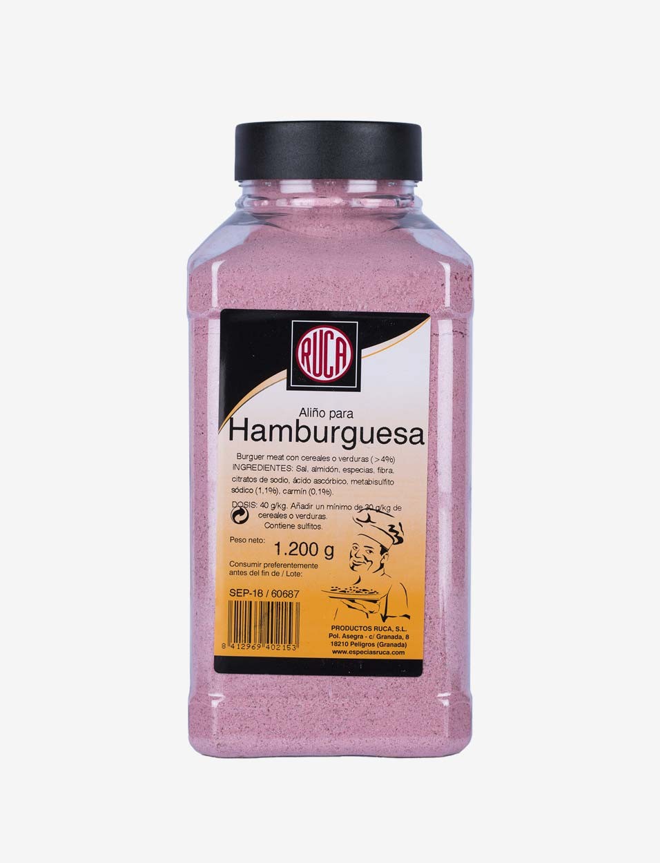 ALIÑO HAMBURGUESA CARNE O VEGETAL - SELECCION ESPECIAS ORIENTE - RUCA - 1200GR