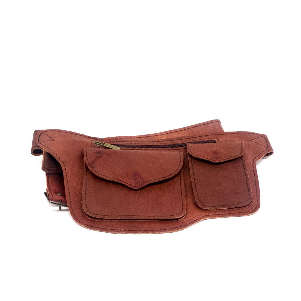 Riñonera Artesana - 100% Cuero - Marroquineria de Gran Calidad - Modelo Basita