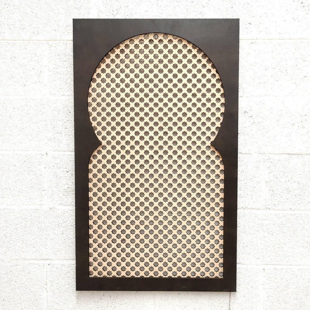 VENTANA DECORATIVA - CELOSIA ÁRABE - MODELO Najma Nafila nº2 - 100 x 60cm x 2cm