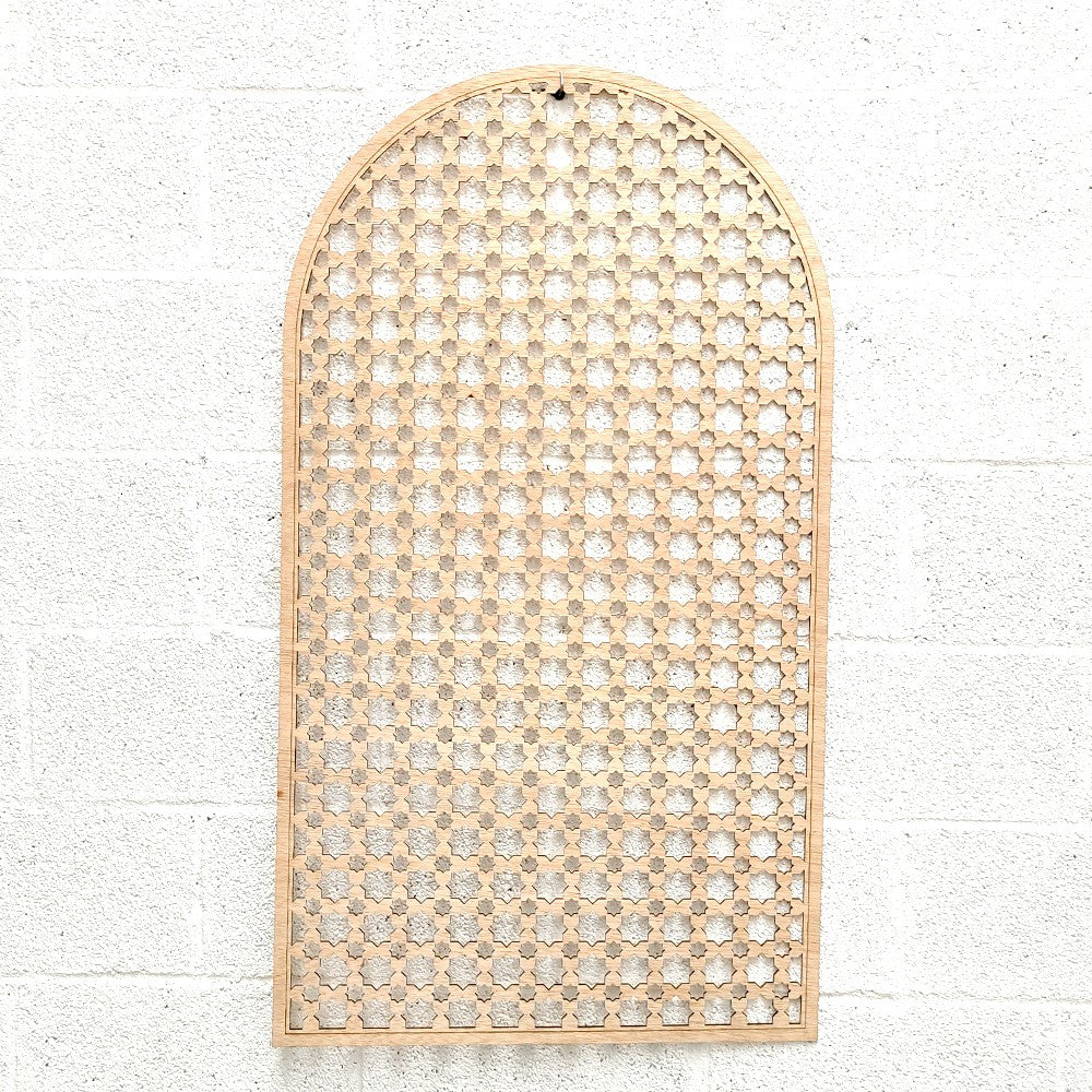 VENTANA DECORATIVA - CELOSIA ÁRABE - MODELO Najma Nafila - 112 x 63cm x 4mm