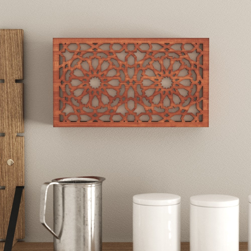 Aplique o Plafón Pared - Celosia Árabe Calada - Modelo Alhambra