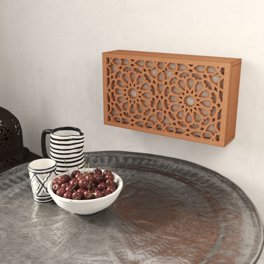 Aplique o Plafón Pared - Celosia Árabe Calada - Modelo Alhambra