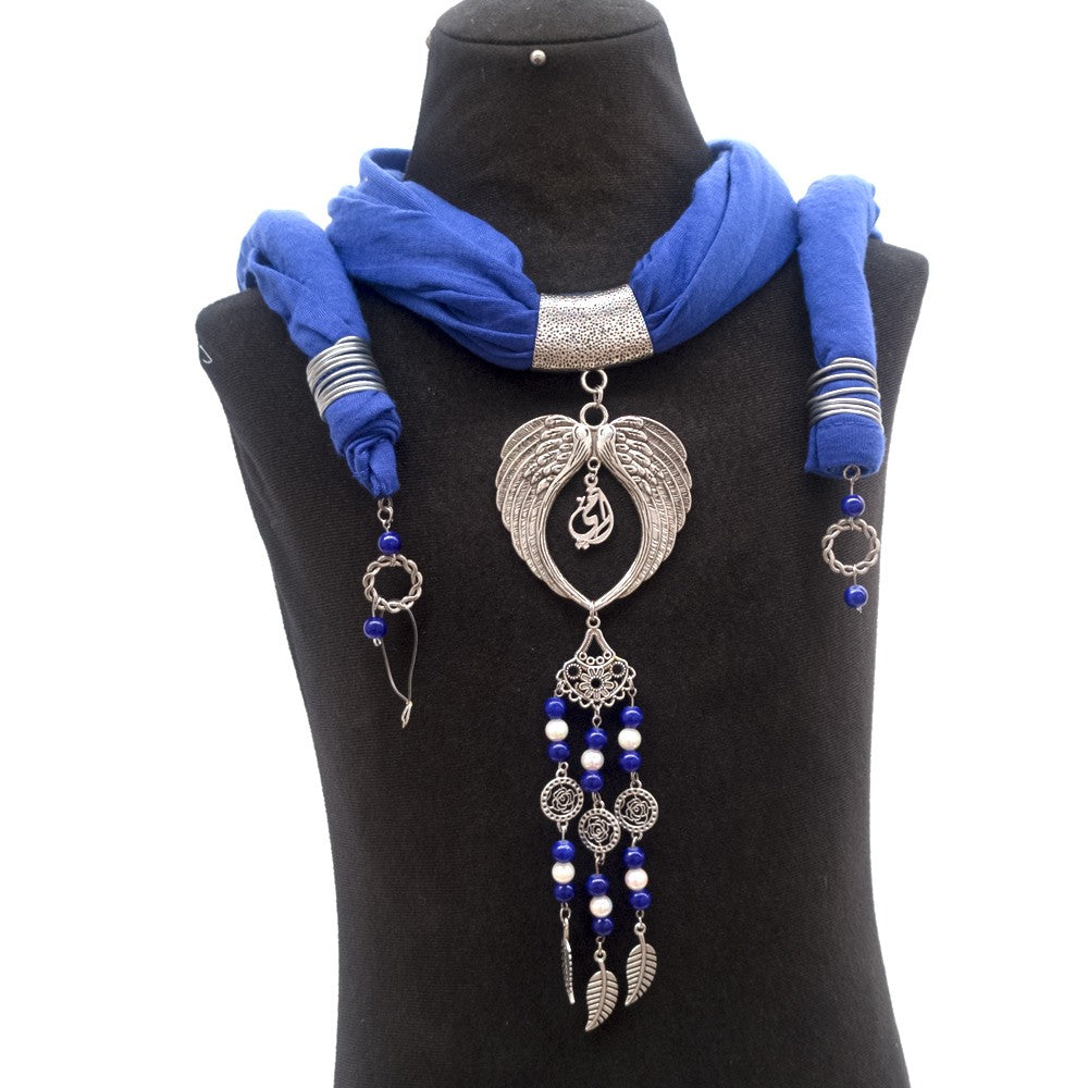 Pañuelo Colgante Mujer Bufanda Collar - Estilo Bohemio - Estilo Egipcio - Modelo nº 14