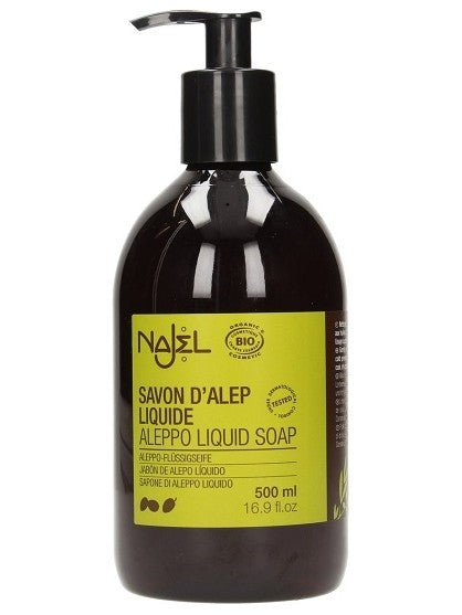 Jabón Natural Líquido - Alepo  - 20% Laurel y Oliva - 500 ml