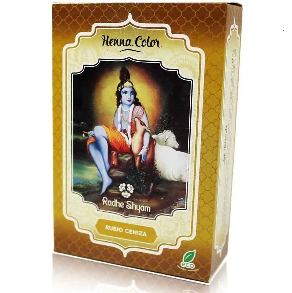Henna Natural Teñir Pelo -Rubio Ceniza- Radhe Shyam - 100 gr