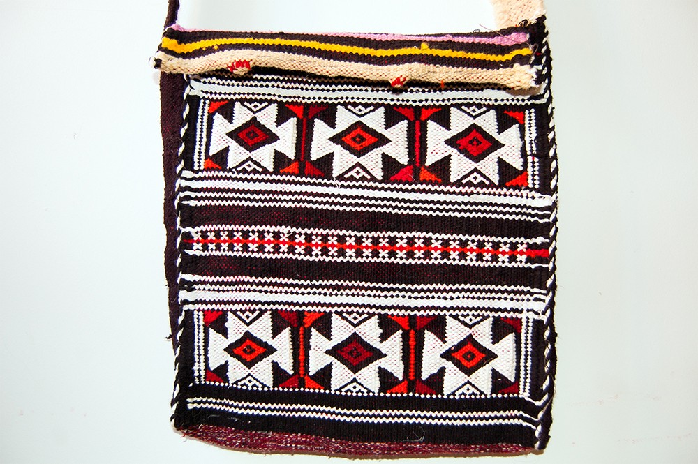 Bolso Tapiz Lana Artesanal Bereber - Modelo Jibli aswad