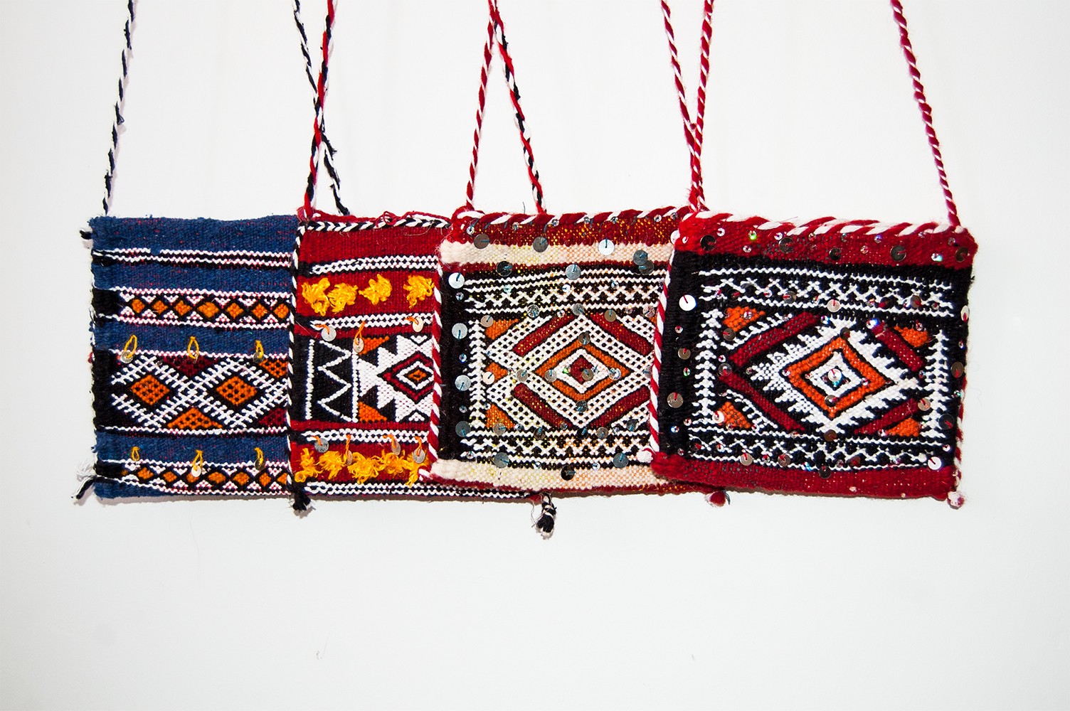 Bolso Tapiz Lana Artesanal Bereber - Modelo Jibli kalil