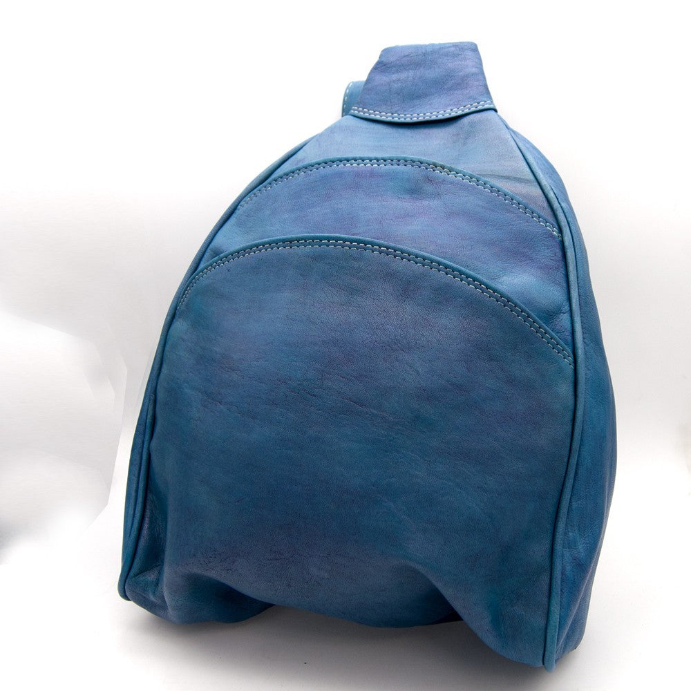 Mochila o bandolera Cuero 100% -  Modelo Alkataf Saguir