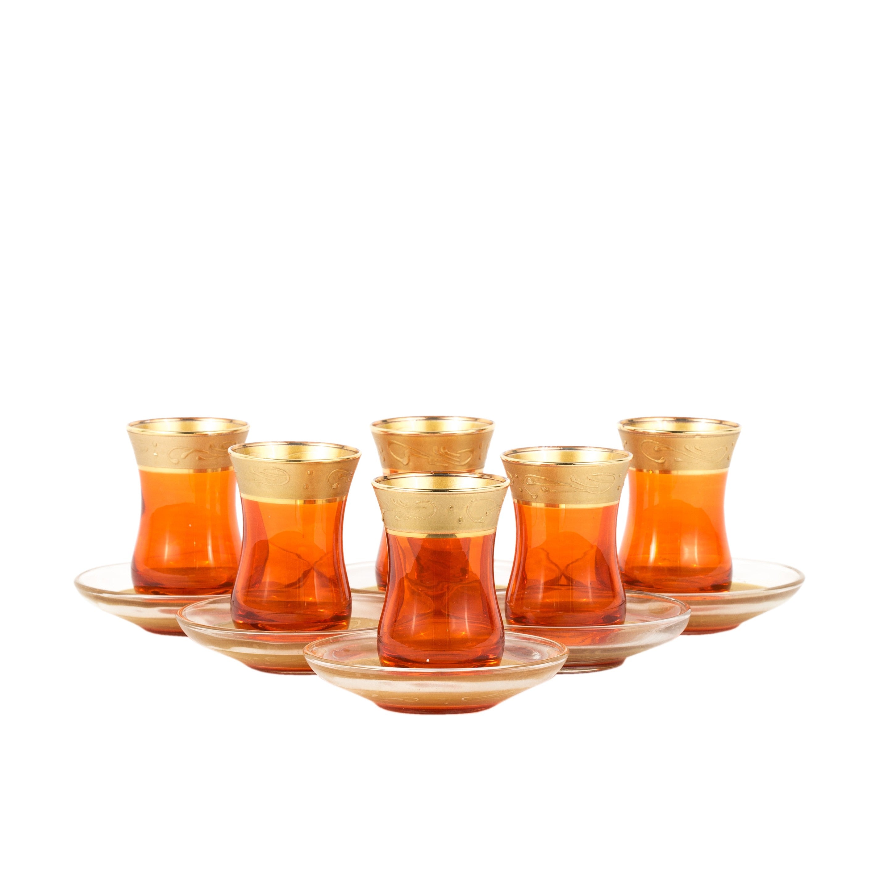 Juego 6 Vasos de Té Turcos - Modelo Ahmar