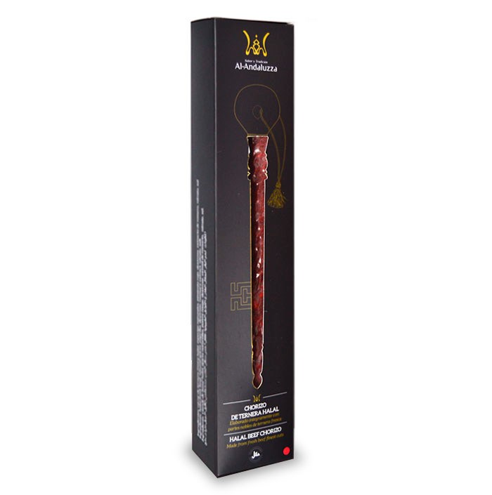 Chorizo de Ternera Tripa Halal Al-Andaluzza Producto Gourmet Artesanal - 300 gr