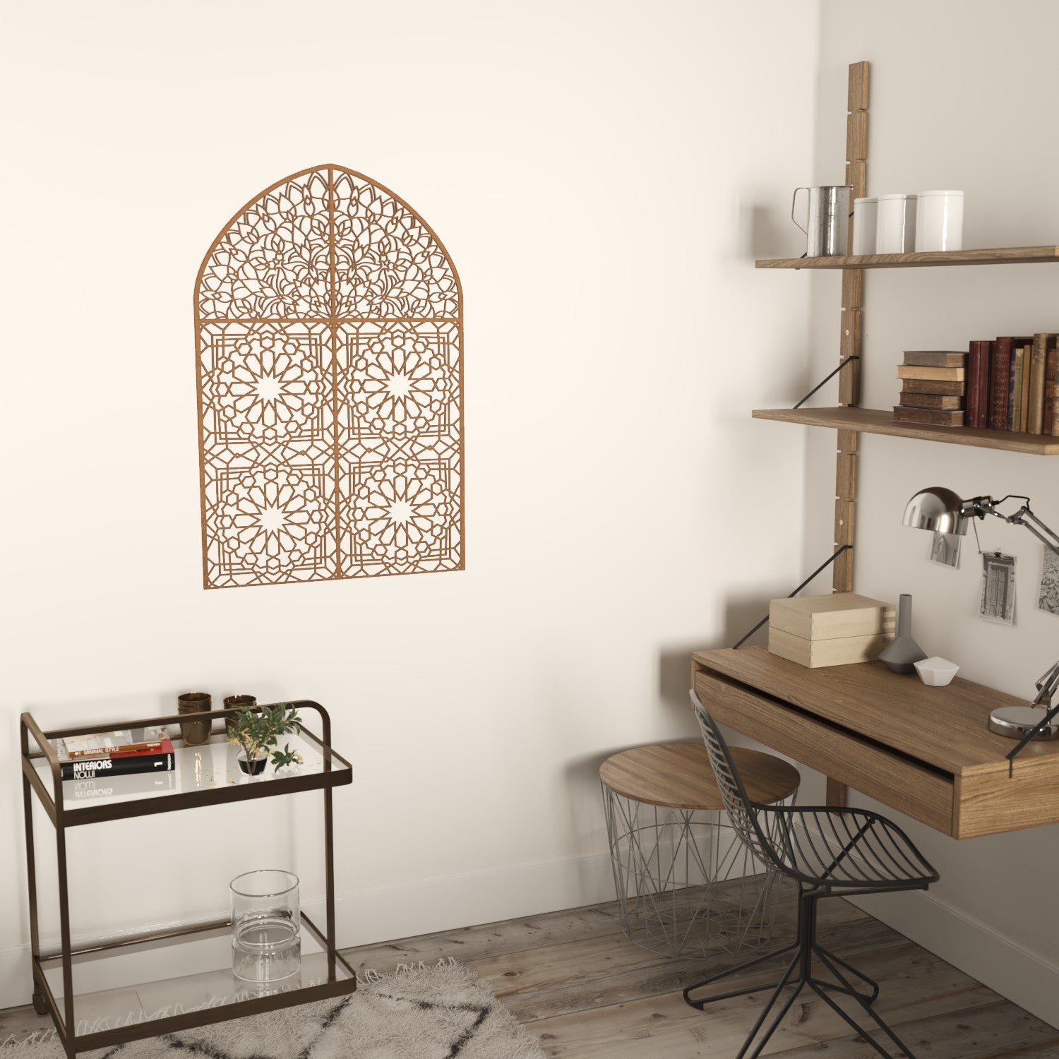 Ventana Celosía Arabe - Modelo Bab Alhambra - 100 x 60 cm