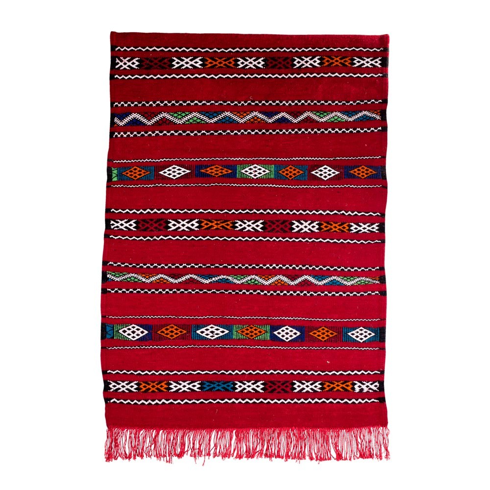 Tapiz Bereber de Lana - Kilim Ahmar