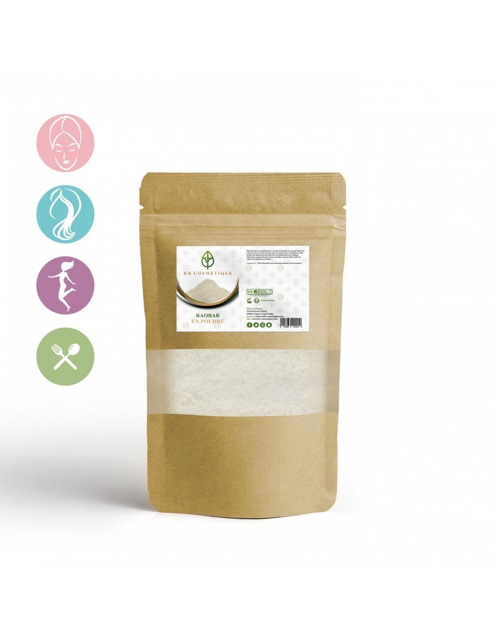 Polvo de Baobab Cosmético - 100 gr