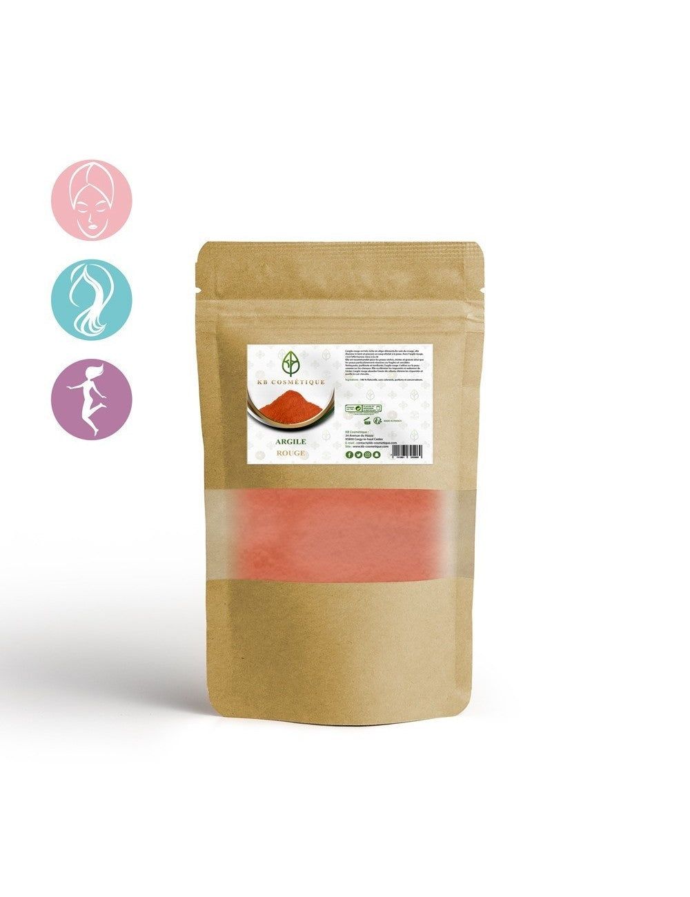 Arcilla Roja - 100 gr - KB Cosmetique