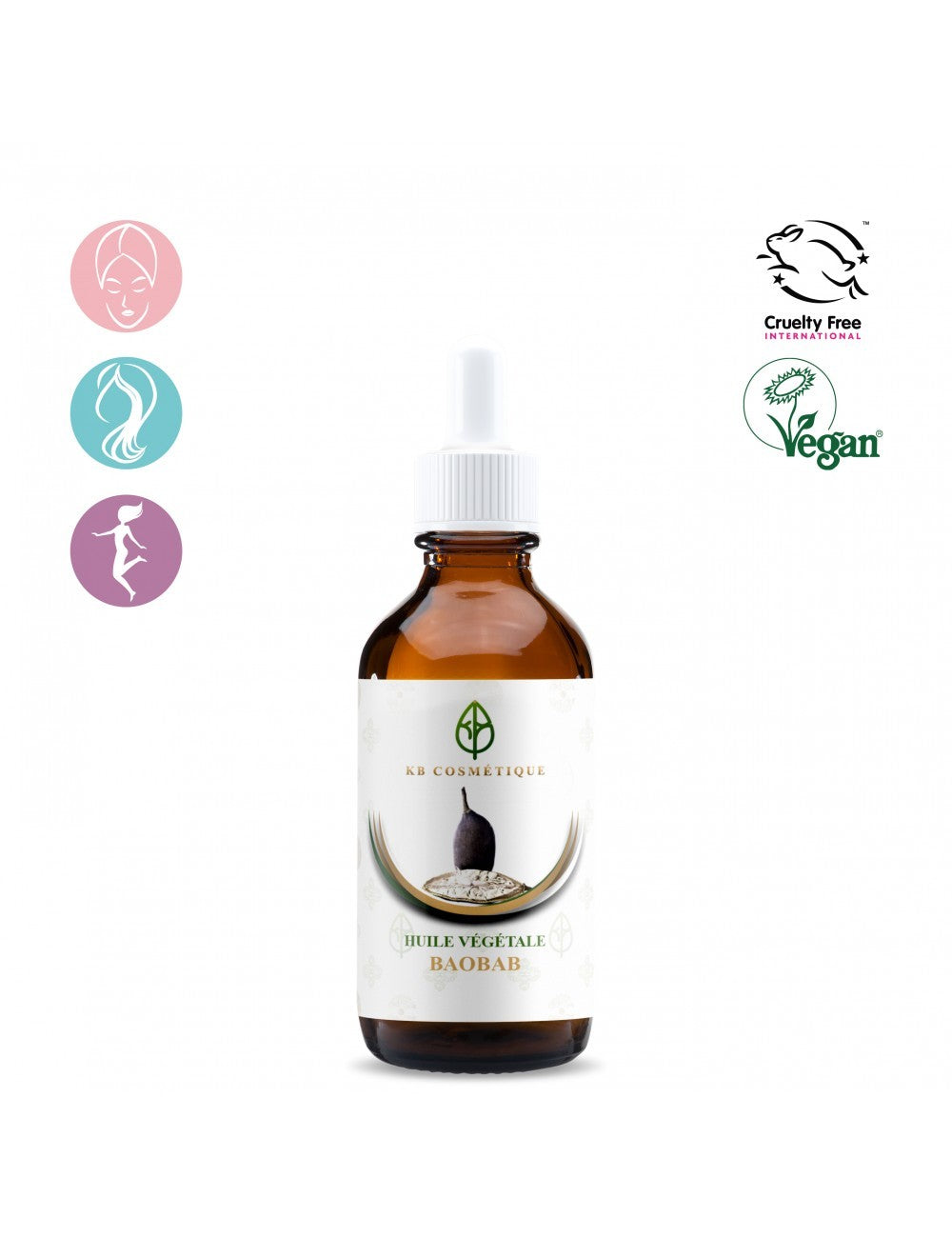 Aceite Vegetal BAOBAB - 30 ml - KB Cosmetique