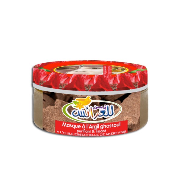 Mascarilla Facial Arcilla Marruecos al Aceite Esencial de Amapola - 200 gr