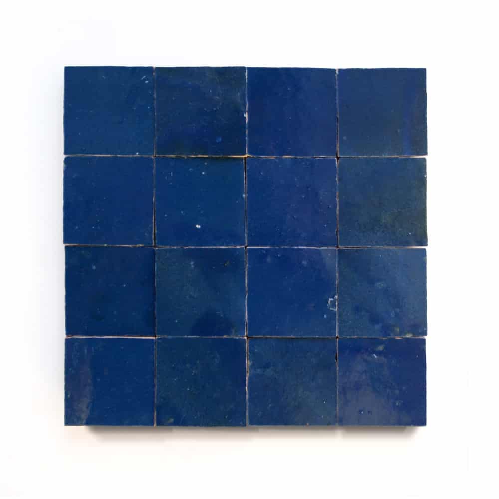 Azulejo Zellige Marruecos - 10 x 10 cm AZUL COBALTO