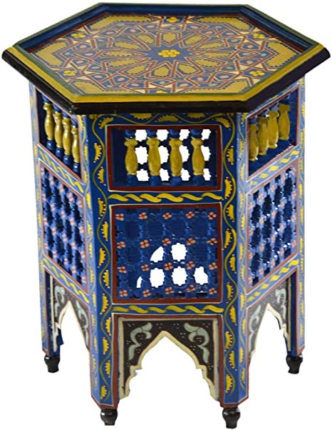 Mesa de Madera Celosía - Artesanía Marruecos - Modelo SARABIA