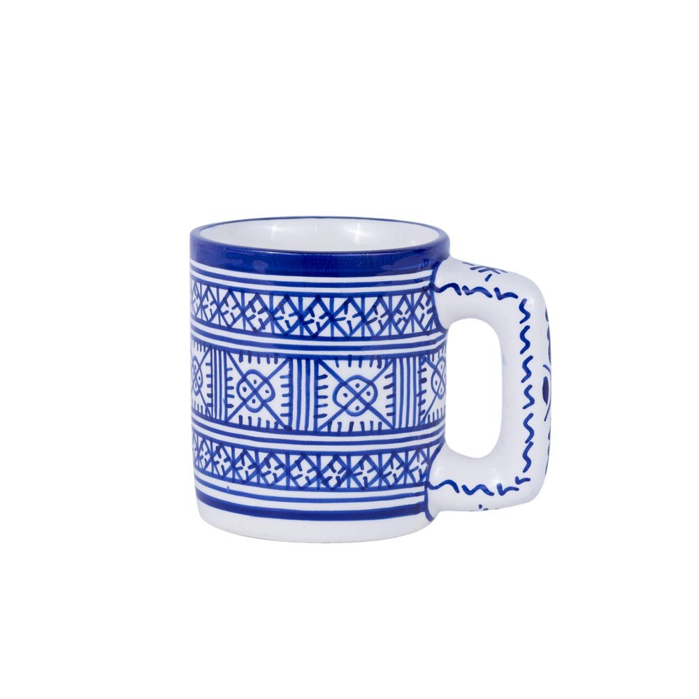 Taza Cerámica Fez XXL - 10 cm Diámetro - Pintado a mano