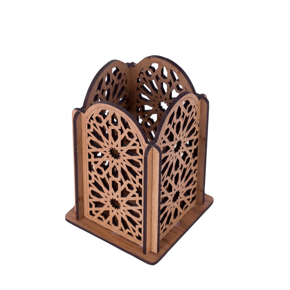 Lapicero Madera - Modelo Alhambra - 12 cm - Corte Por Láser