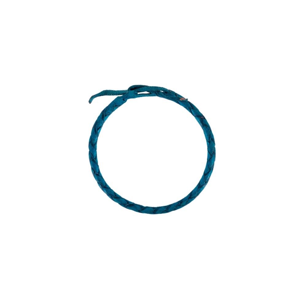 Pulsera de Cuero Trenzada - 20 cm - Modelo BELDI
