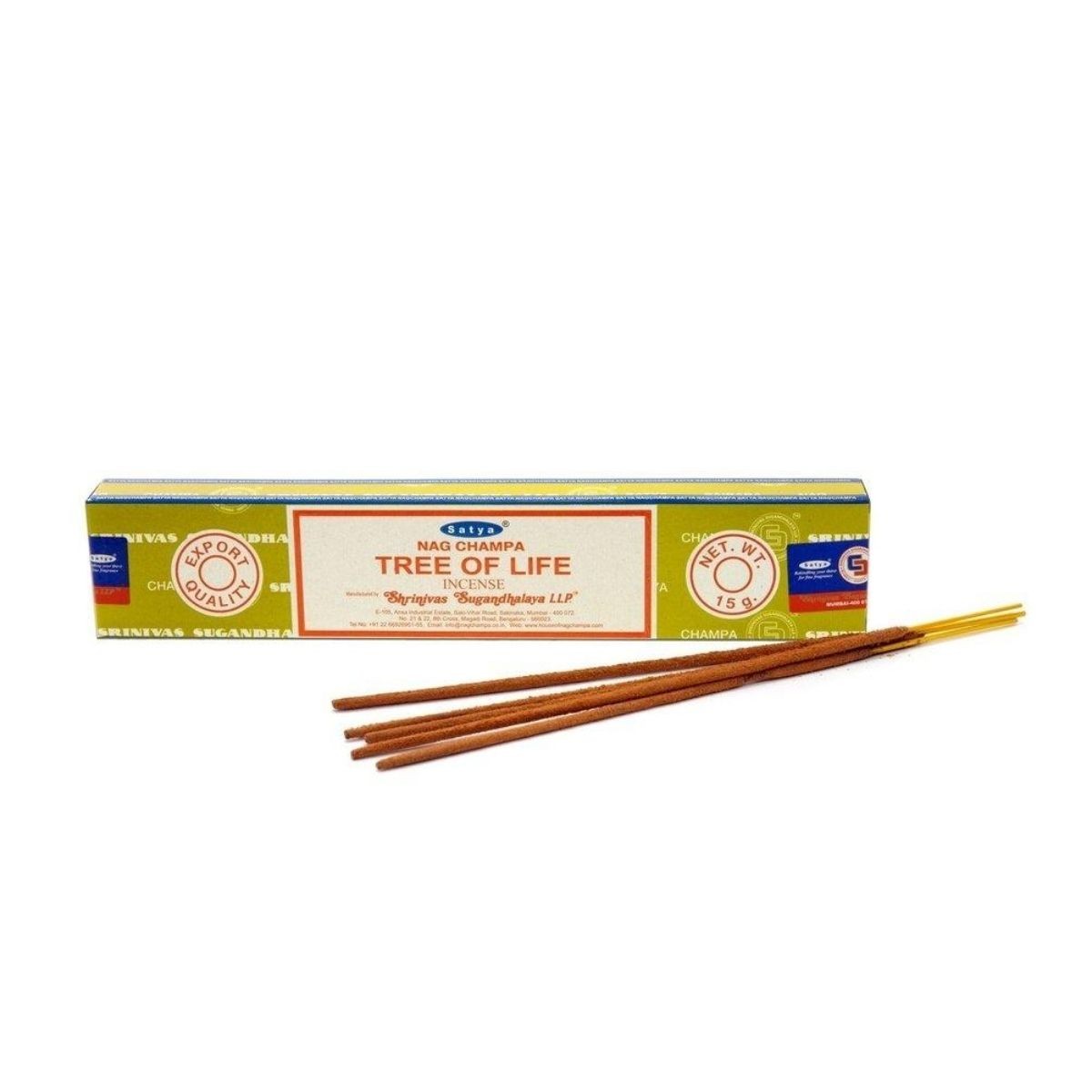 Incienso Varillas Árbol de la Vida - Tree of Life - Nag Champa - Satya - 15gr
